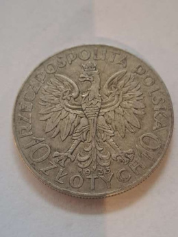 10 zł Głowa Kobiety 1933 r