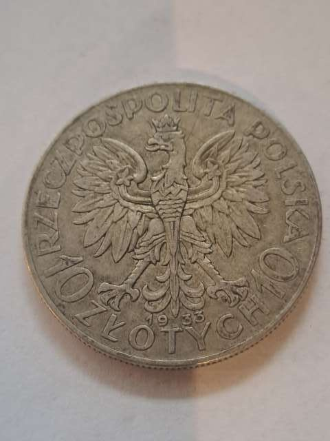 10 zł Głowa Kobiety 1933 r 10 zł Głowa Kobiety 1933 r