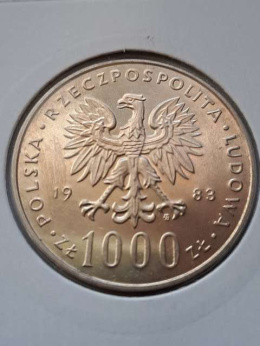 1000 zł Jan Paweł II 1983 r