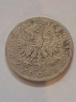 2 zł Głowa Kobiety 1933 r