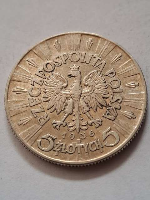 5 zł Józef Piłsudski 1936 r 5 zł Józef Piłsudski 1936 r