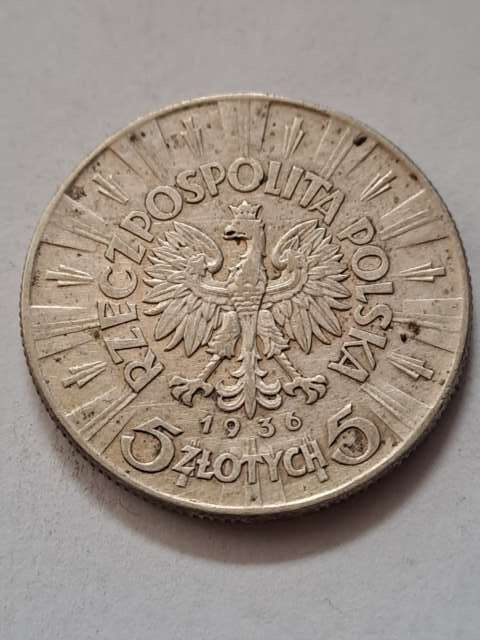 5 zł Józef Piłsudski 1936 r 5 zł Józef Piłsudski 1936 r