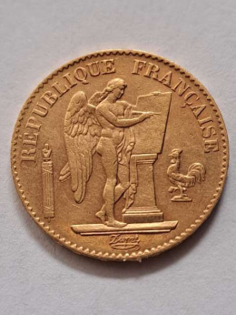 Francja 20 Franków Anioł 1893 r