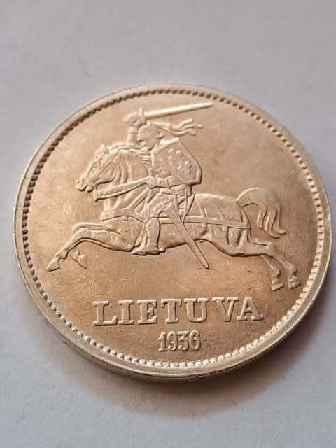 Litwa 10 Litów 1936 r Litwa 10 Litów 1936 r