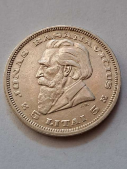 Litwa 5 Litai Pierwsza Republika 1936 r
