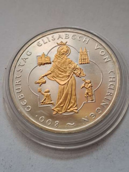 Niemcy 10 Euro Elżbieta z Turyngii 2007 r