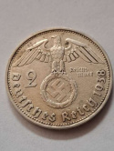 Niemcy 2 Marki Hindenburg 1938 r B Niemcy 2 Marki Hindenburg 1938 r B