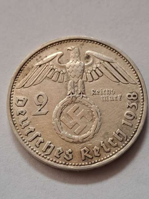 Niemcy 2 Marki Hindenburg 1938 r B Niemcy 2 Marki Hindenburg 1938 r B
