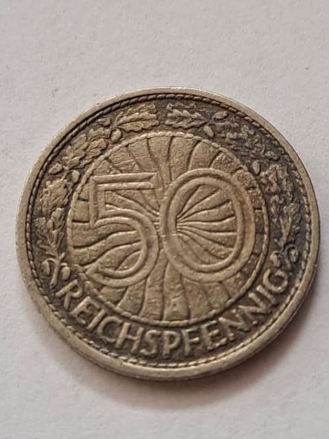 Niemcy 50 Pfenning 1930 r A Niemcy 50 Pfenning 1930 r A
