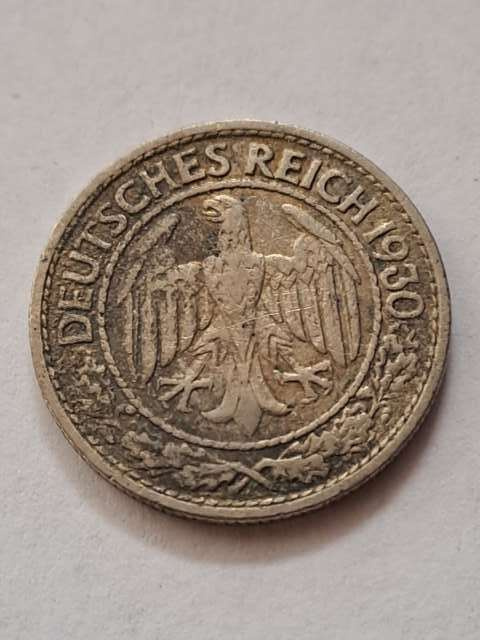 Niemcy 50 Pfenning 1930 r A Niemcy 50 Pfenning 1930 r A