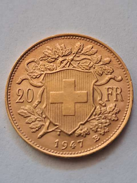 Szwajcaria 20 Franków 1947 r Szwajcaria 20 Franków 1947 r