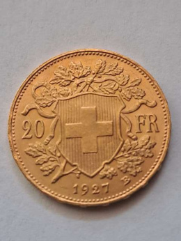Szwajcaria 20 Franków 1927 r