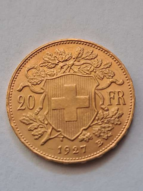 Szwajcaria 20 Franków 1927 r Szwajcaria 20 Franków 1927 r