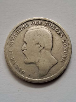 Szwecja 1 Korona Oscar II 1897 r