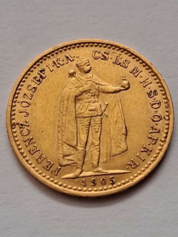 Węgry 10 Koron Franciszek Józef I 1905 r