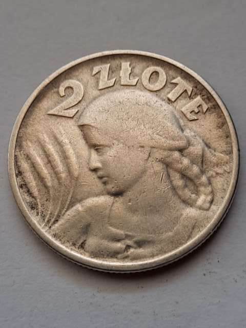 2 zł Żniwiarka 1924 r odwrotka 2 zł Żniwiarka 1924 r odwrotka
