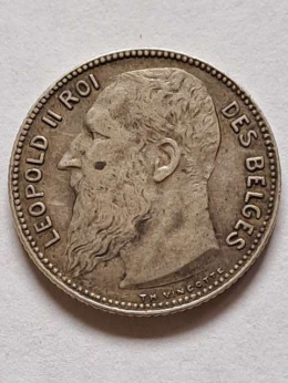 Belgia 1 Frank Leopold II 1909 r