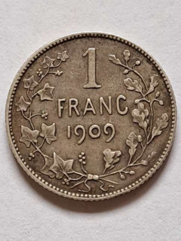 Belgia 1 Frank Leopold II 1909 r