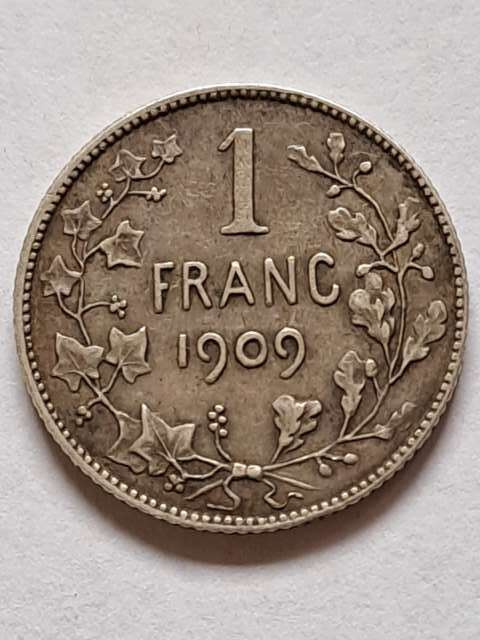 Belgia 1 Frank Leopold II 1909 r Belgia 1 Frank Leopold II 1909 r