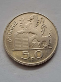 Belgia 50 Franków Baldwin I 1951 r Belgia 50 Franków Baldwin I 1951 r