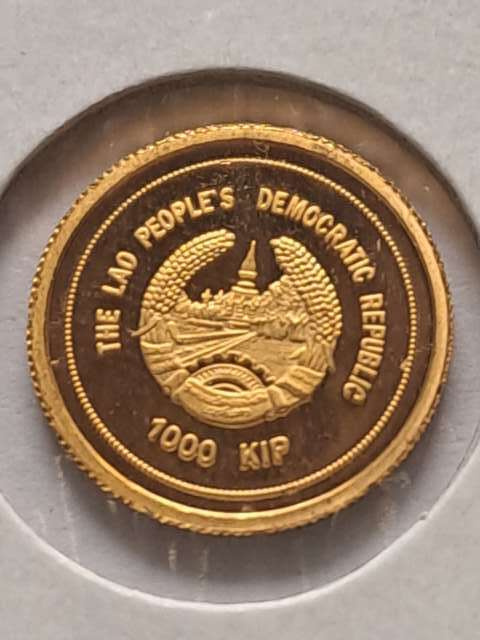 Laos 1000 kip Świątynia Buddy 2005 r Laos 1000 kip Świątynia Buddy 2005 r