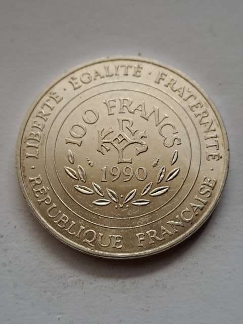 Francja 100 Franków Karol Wielki 1990 r Francja 100 Franków Karol Wielki 1990 r