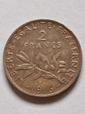Francja 2 Franki 1916 r