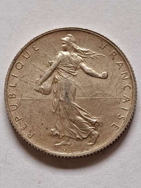 Francja 2 Franki 1915 r Francja 2 Franki 1915 r