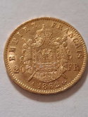 Francja 20 Franków Napoleon III 1862 r A