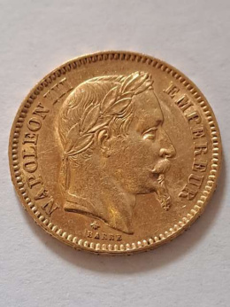 Francja 20 Franków Napoleon III 1862 r A