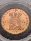 Holandia 10 Guldenów Willem 1877 r Holandia 10 Guldenów Willem 1877 r