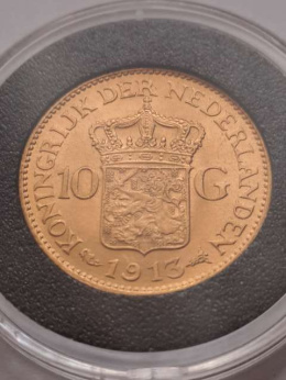 Holandia 10 Guldenów Wilhelmina 1913 r
