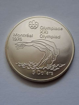 Kanada 5 Dolarów Olimpiada Montreal 1975 r