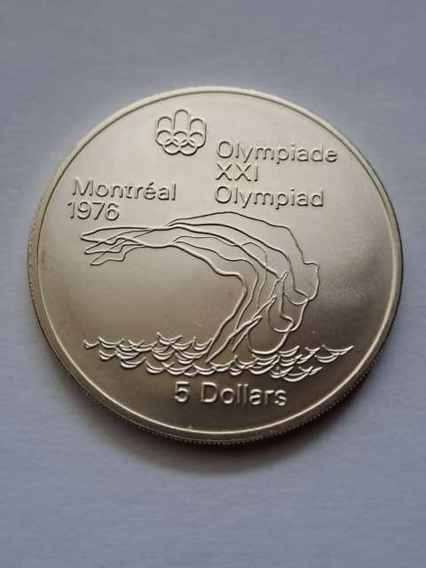 Kanada 5 Dolarów Olimpiada Montreal 1975 r Kanada 5 Dolarów Olimpiada Montreal 1975 r