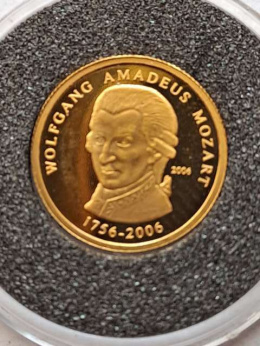 Togo 1500 franków Wolfgang Amadeus Mozart 2006 r