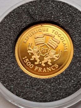 Togo 1500 franków Wolfgang Amadeus Mozart 2006 r
