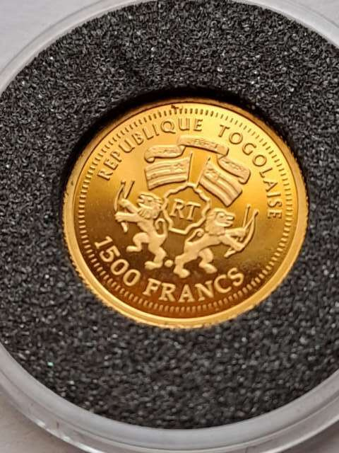 Togo 1500 franków Wolfgang Amadeus Mozart 2006 r Togo 1500 franków Wolfgang Amadeus Mozart 2006 r