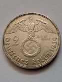 Niemcy 2 Marki Hindenburg 1939 r F Niemcy 2 Marki Hindenburg 1939 r F