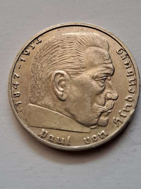 Niemcy 2 Marki Hindenburg 1939 r A Niemcy 2 Marki Hindenburg 1939 r A