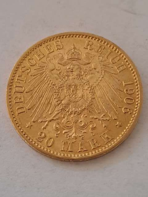 Niemcy 20 Marek Wilhelm II Prusy 1906 r Niemcy 20 Marek Wilhelm II Prusy 1906 r