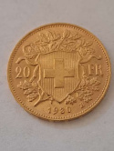 Szwajcaria 20 Franków 1930 r Szwajcaria 20 Franków 1930 r