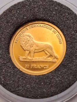 Kongo 20 franków Jan Paweł II 2003 r