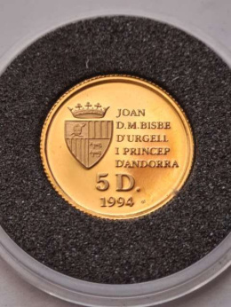 Andora 5 dinerów 1994 r