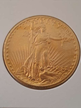 USA 20 Dolarów Podwójny Orzeł 1908 r