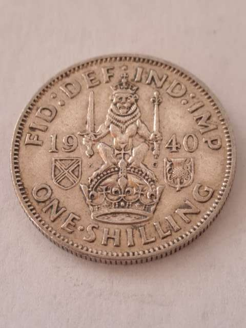 Wielka Brytania 1 Szyling Jerzy VI 1940 r Wielka Brytania 1 Szyling Jerzy VI 1940 r