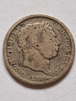 Wielka Brytania 1 Szyling Jerzy III 1816 r