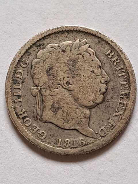 Wielka Brytania 1 Szyling Jerzy III 1816 r