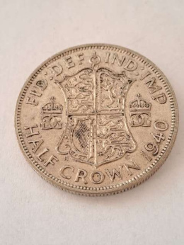 Wielka Brytania 1/2 Crown Jerzy VI 1940 r