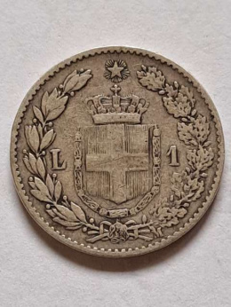 Włochy 1 Lir Umberto I 1887 r