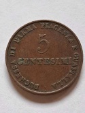 Włochy 5 Centesimi Maria Luigia 1830 r Włochy 5 Centesimi Maria Luigia 1830 r